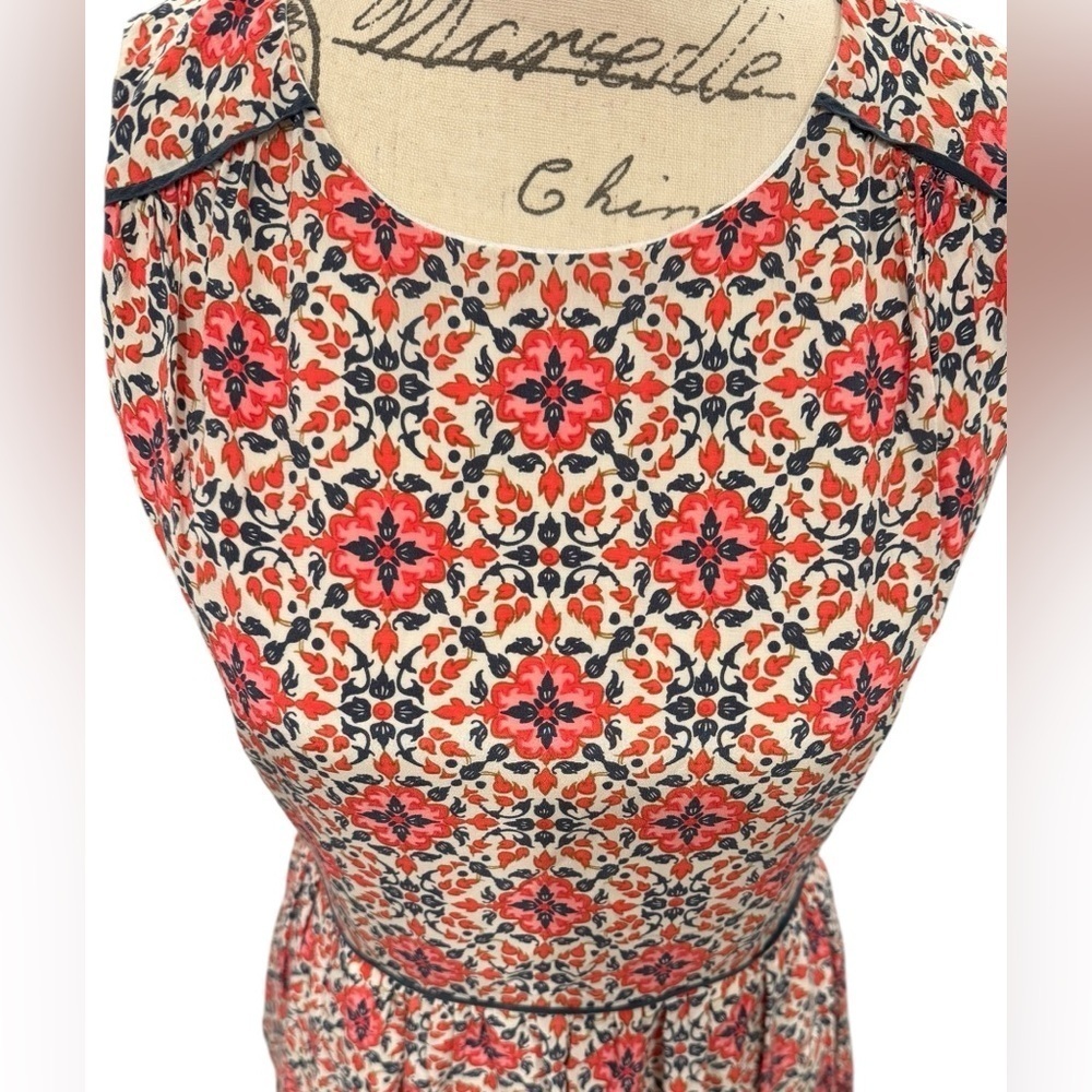 J. Crew California Poppy Dress Silk Medallion Pattern Women’s Size 6 - Picture 10 of 14
